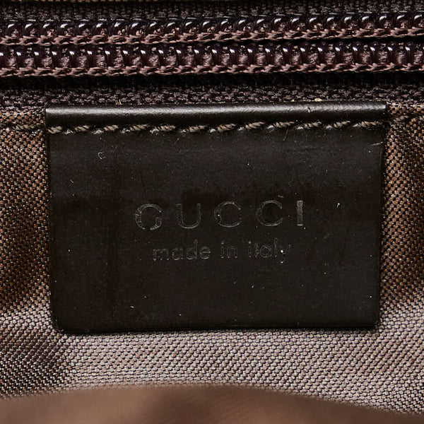 グッチ GGナイロン ショルダーバッグ トートバッグ 2WAY 012-0380-08 ブラウン ナイロン レザー レディース GUCCI 【中古】