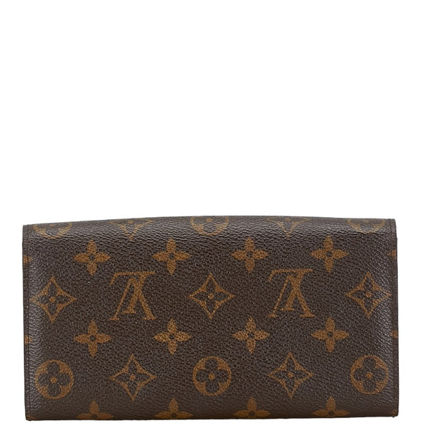 ルイ ヴィトン モノグラム ポルトフォイユ サラ 長財布 M61734 ブラウン PVC レザー レディース LOUIS VUITTON 【中古】