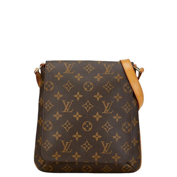 ルイ ヴィトン モノグラム ミュゼットサルサ ショート ショルダーバッグ M51258 ブラウン PVC レザー レディース LOUIS VUITTON 【中古】