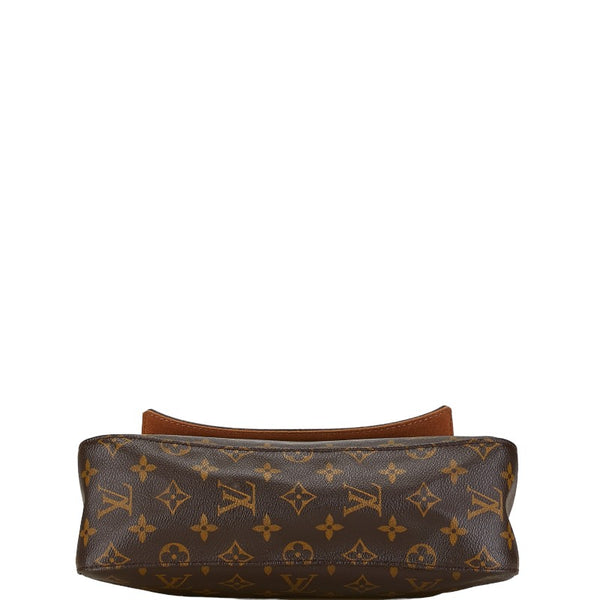 ルイ ヴィトン モノグラム ミニルーピング ショルダーバッグ ハンドバッグ M51147 ブラウン PVC レザー レディース LOUIS VUITTON 【中古】