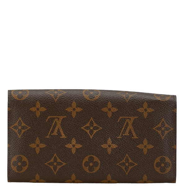 ルイ ヴィトン モノグラム ポルトフォイユ サラ 長財布 M61734 ブラウン PVC レザー レディース LOUIS VUITTON 【中古】