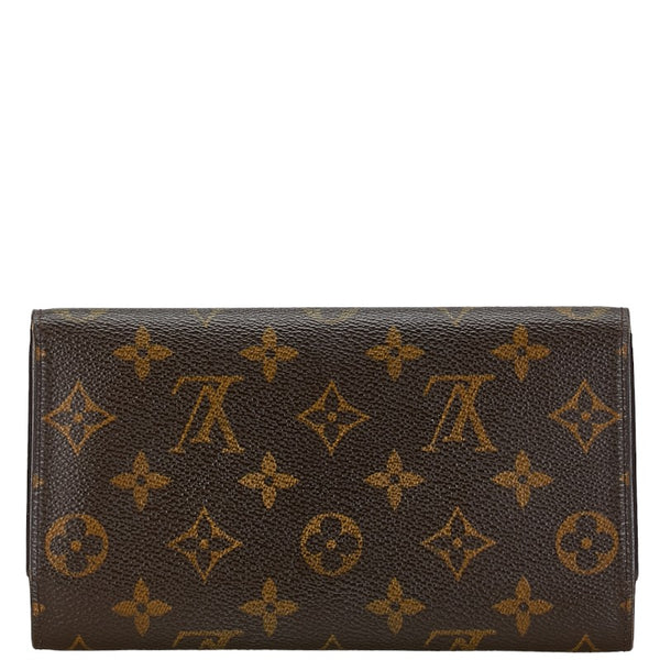 ルイ ヴィトン モノグラム ポルトフォイユ インターナショナル 長財布 M61217 ブラウン PVC レザー レディース LOUIS VUITTON 【中古】