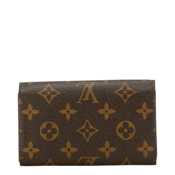 ルイ ヴィトン モノグラム ポルトフォイユ トレゾール 二つ折り財布 M61736 ブラウン PVC レザー レディース LOUIS VUITTON 【中古】