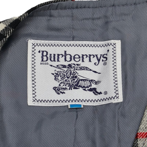 バーバリー ノバチェック ベスト グレー マルチカラー ウール レディース BURBERRY 【中古】