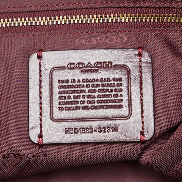 コーチ ドリーマー ハンドバッグ 33094 グレー レザー スウェード レディース COACH 【中古】