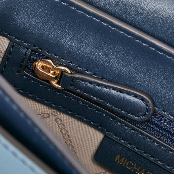 マイケルコース スタッズ ショルダーバッグ ブルー レザー レディース Michael Kors 【中古】