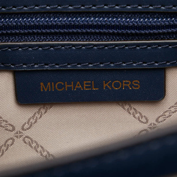 マイケルコース スタッズ ショルダーバッグ ブルー レザー レディース Michael Kors 【中古】