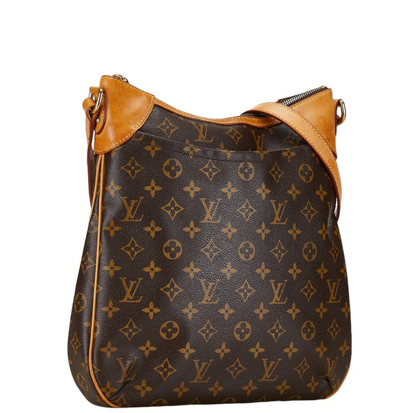 ルイ ヴィトン モノグラム オデオンMM 斜め掛け ショルダーバッグ  M56389 ブラウン PVC レザー レディース LOUIS VUITTON 【中古】