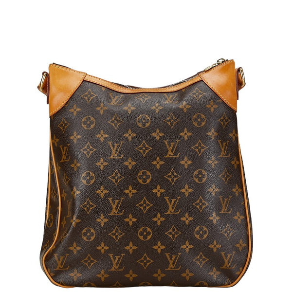 ルイ ヴィトン モノグラム オデオンMM 斜め掛け ショルダーバッグ  M56389 ブラウン PVC レザー レディース LOUIS VUITTON 【中古】