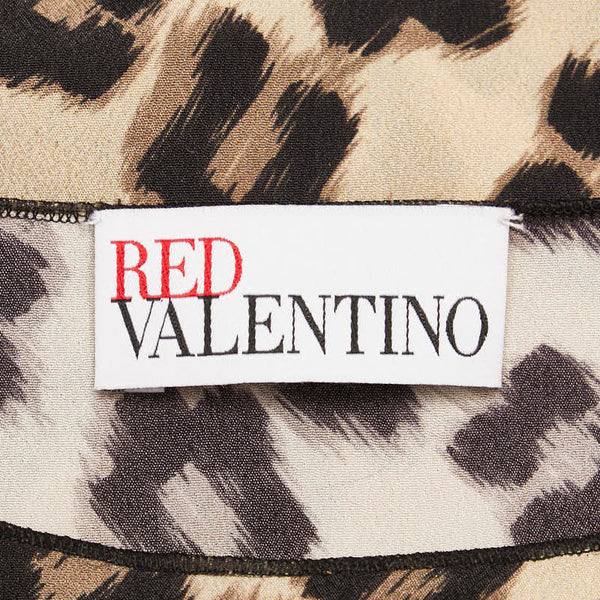 ヴァレンチノ ヒョウ 豹 その他トップス ベージュ ブラック ナイロン レディース Valentino 【中古】