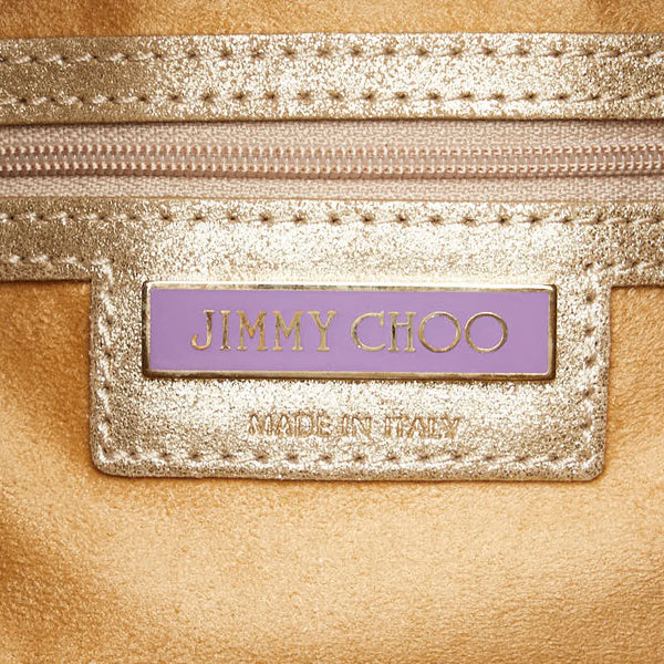 ジミーチュウ ハンドバッグ トートバッグ ゴールド レザー レディース JIMMY CHOO 【中古】