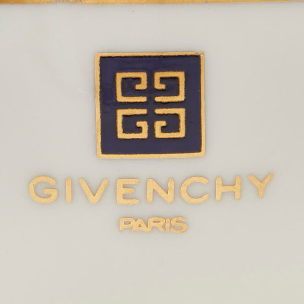 ジバンシー ロゴ ティーカップセット 5個 ホワイト ネイビー 陶磁器 レディース Givenchy 【中古】