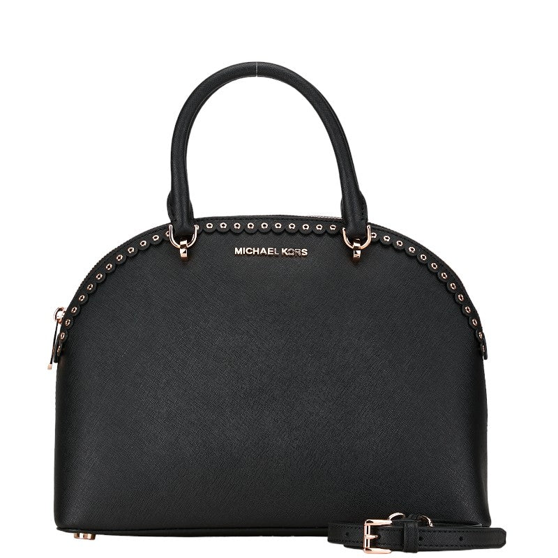 マイケルコース エミー ハンドバッグ ショルダーバッグ２WAY ブラック レザー レディース Michael Kors 【中古】