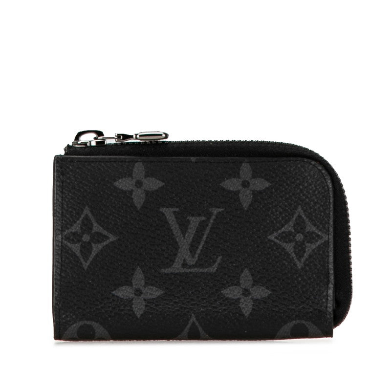 ルイ ヴィトン モノグラム エクリプス ポルトモネ ジュール コインケース 小銭入れ M63536 ブラック PVC レザー メンズ LOUIS VUITTON 【中古】