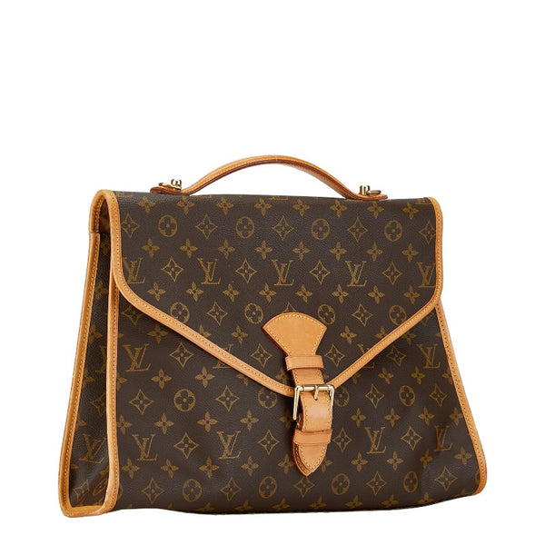 ルイ ヴィトン モノグラム ビバリーPM ハンドバッグ ショルダーバッグ 2WAY M51121 ブラウン PVC レザー レディース LOUIS VUITTON 【中古】