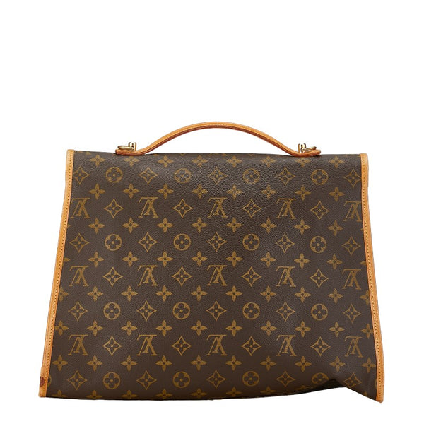 ルイ ヴィトン モノグラム ビバリーPM ハンドバッグ ショルダーバッグ 2WAY M51121 ブラウン PVC レザー レディース LOUIS VUITTON 【中古】