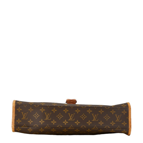 ルイ ヴィトン モノグラム ビバリーPM ハンドバッグ ショルダーバッグ 2WAY M51121 ブラウン PVC レザー レディース LOUIS VUITTON 【中古】