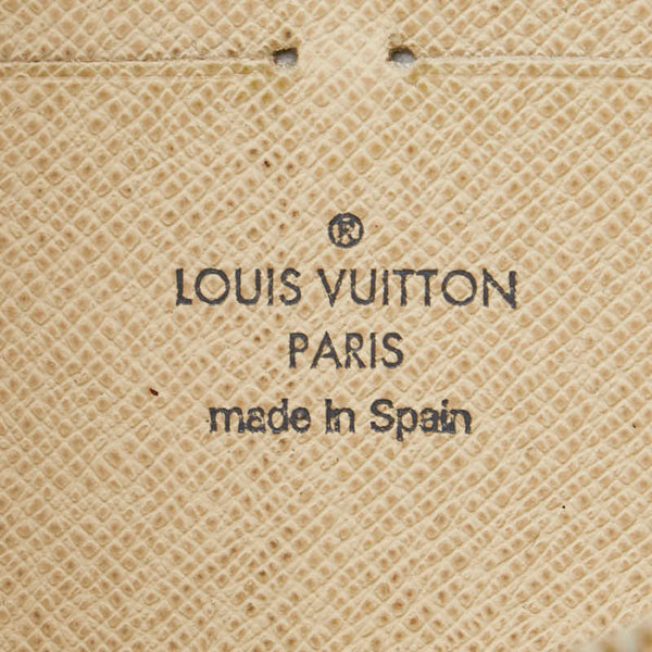 ルイ ヴィトン ダミエアズール ジッピーウォレット ラウンドファスナー 長財布 N60019 ホワイト PVC レディース LOUIS VUITTON 【中古】