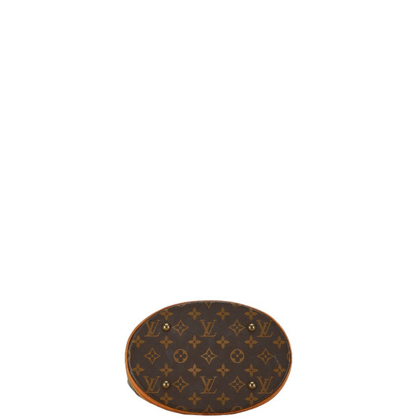 ルイ ヴィトン モノグラム プチ バケットPM トートバッグ ショルダーバッグ M42238 ブラウン PVC レザー レディース LOUIS VUITTON 【中古】