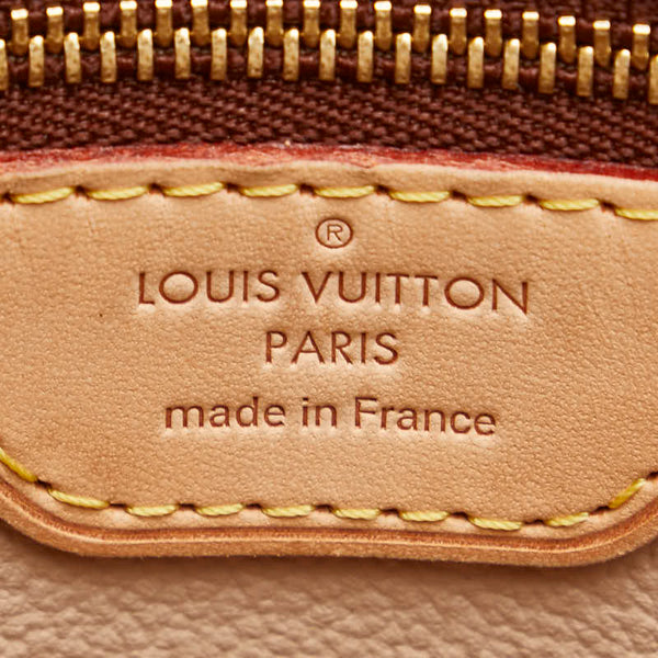 ルイ ヴィトン モノグラム プチ バケットPM トートバッグ ショルダーバッグ M42238 ブラウン PVC レザー レディース LOUIS VUITTON 【中古】