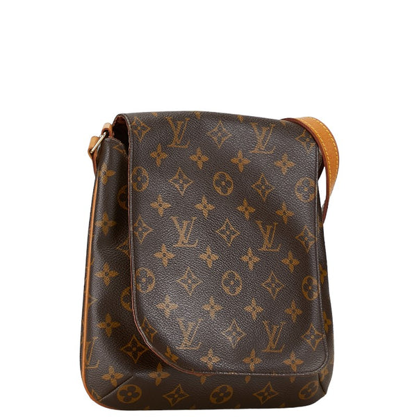 ルイ ヴィトン モノグラム ミュゼット サルサショート ショルダーバッグ M51258 ブラウン PVC レザー レディース LOUIS VUITTON 【中古】