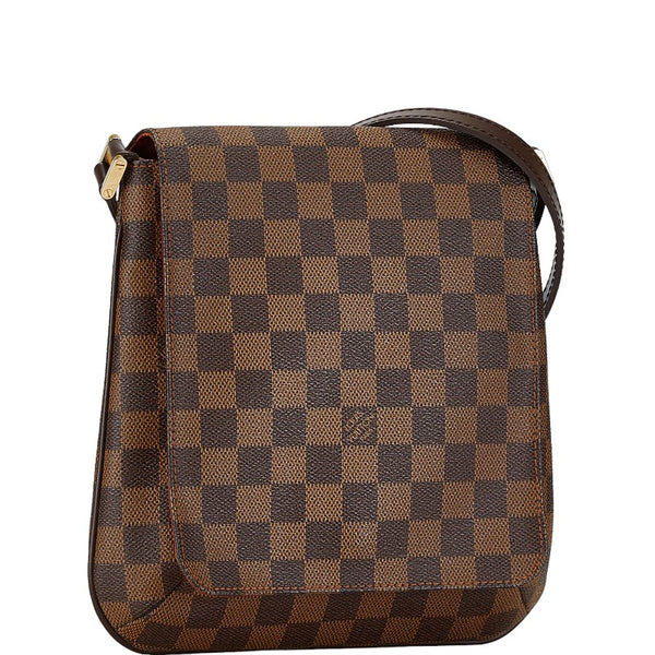 ルイ ヴィトン ダミエ ミュゼットサルサ ロングショルダー ショルダーバッグ N51300 ブラウン PVC レザー レディース LOUIS VUITTON 【中古】