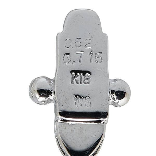 K18WG ホワイトゴールド アクアマリン0.62ct ダイヤ0.715ct ブレスレット レディース 【中古】