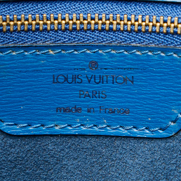 ルイ ヴィトン エピ サンジャックショッピング トートバッグ ショルダーバッグ M52265 トレドブルー レザー レディース LOUIS VUITTON 【中古】