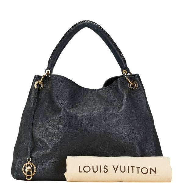 ルイ ヴィトン モノグラム アンプラント アーツィーMM ハンドバッグ M93448 アンフィニ ネイビー カーフ レザー レディース LOUIS VUITTON 【中古】