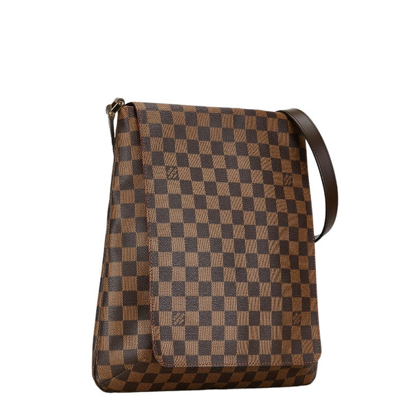 ルイ ヴィトン ダミエ ミュゼット ショルダーバッグ N51302 ブラウン PVC レザー レディース LOUIS VUITTON 【中古】