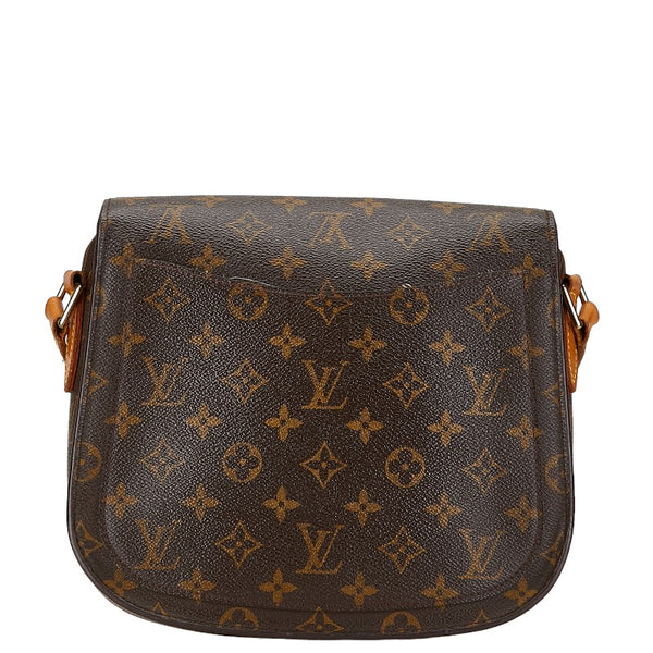 ルイ ヴィトン モノグラム サンクルーGM 斜め掛け ショルダーバッグ M51242 ブラウン PVC レザー レディース LOUIS VUITTON 【中古】