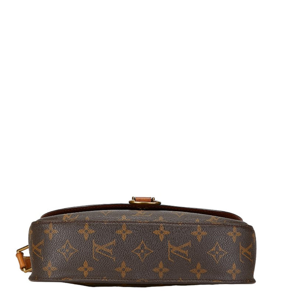 ルイ ヴィトン モノグラム サンクルーGM 斜め掛け ショルダーバッグ M51242 ブラウン PVC レザー レディース LOUIS VUITTON 【中古】