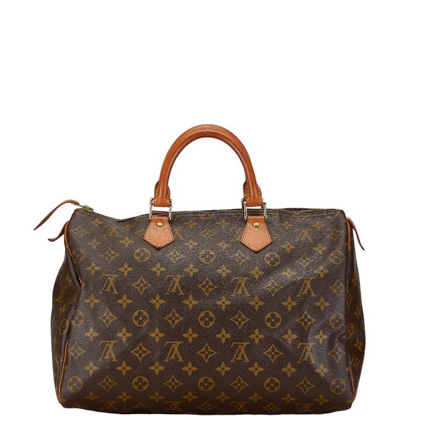 ルイ ヴィトン モノグラム スピーディ35 ハンドバッグ ボストンバッグ M41524 ブラウン PVC レザー レディース LOUIS VUITTON 【中古】