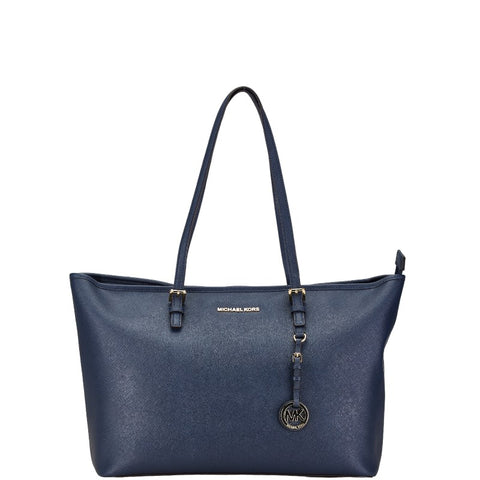 マイケルコース トートバッグ ネイビー レザー レディース Michael Kors 【中古】