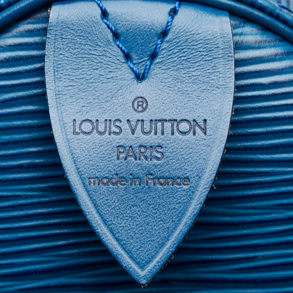 ルイ ヴィトン エピ スピーディ30 ハンドバッグ ミニボストンバッグ M43005 トレドブルー レザー レディース LOUIS VUITTON 【中古】