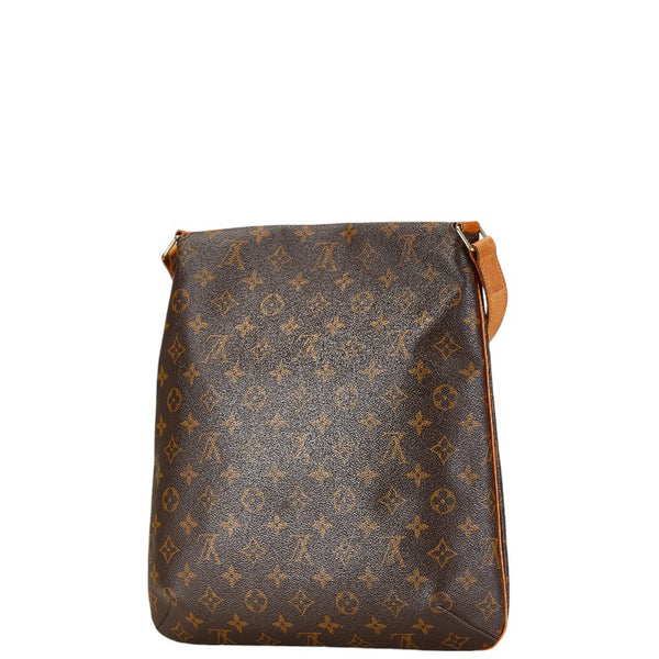 ルイ ヴィトン モノグラム ミュゼット 斜め掛け ショルダーバッグ M51256 ブラウン PVC レザー レディース LOUIS VUITTON 【中古】