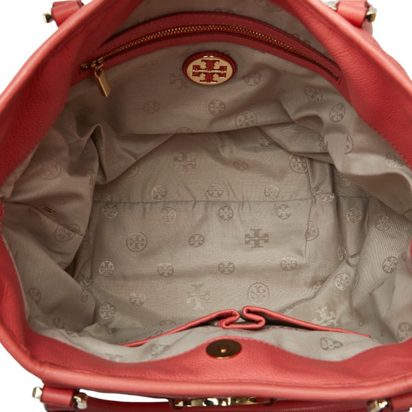 トリーバーチ アマンダ ハンドバッグ ピンク レザー レディース Tory Burch 【中古】