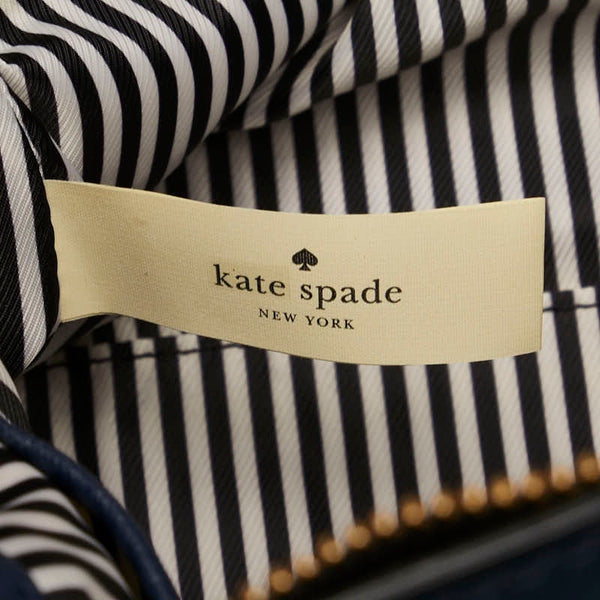 ケイトスペード キャメロンストリート ダナ 斜め掛け ショルダーバッグ PXRU8294 ベージュ ネイビー レザー レディース Kate Spade 【中古】