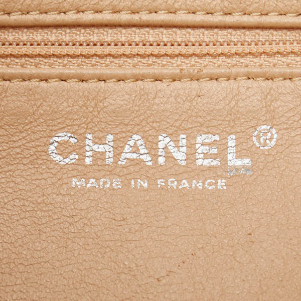 シャネル ココマーク トートバッグ ベージュ ブラウン レザー レディース CHANEL 【中古】