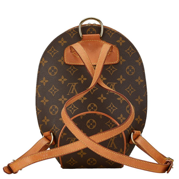 ルイ ヴィトン モノグラム エリプス サックアド  リュック バックパック M51125 ブラウン PVC レザー レディース LOUIS VUITTON 【中古】