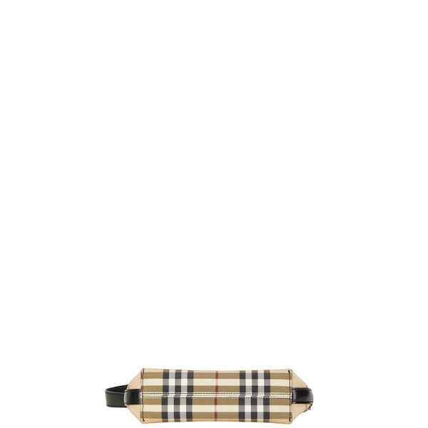 バーバリー ノバチェック ワンショルダーバッグ ハンドバッグ ベージュ レッド ブラック PVC ビニール レディース BURBERRY 【中古】