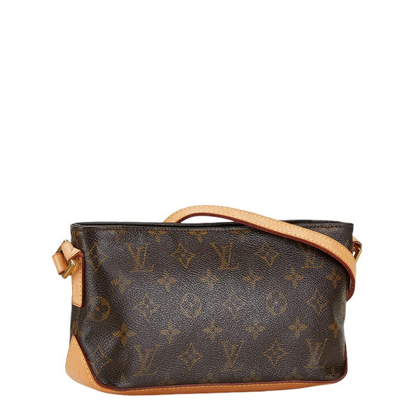 ルイ ヴィトン モノグラム トロター 斜め掛け ショルダーバッグ M51240 ブラウン PVC レザー レディース LOUIS VUITTON 【中古】