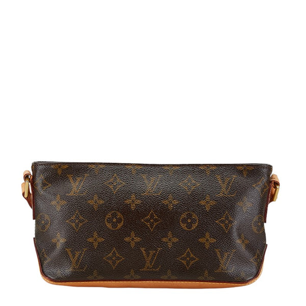 ルイ ヴィトン モノグラム トロター 斜め掛け ショルダーバッグ M51240 ブラウン PVC レザー レディース LOUIS VUITTON 【中古】