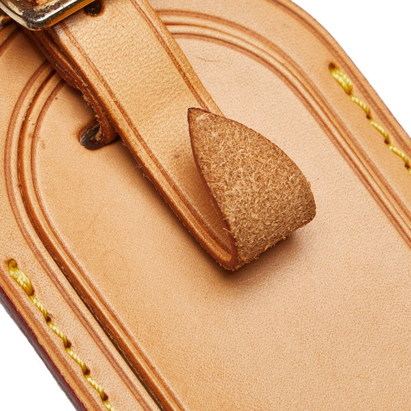 ルイ ヴィトン ポワニエ ネームタグ 2点セット ベージュ レザー レディース LOUIS VUITTON 【中古】