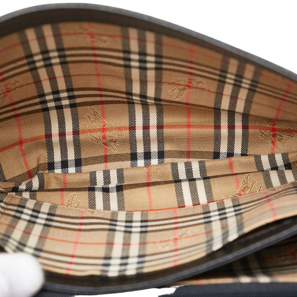 バーバリー ノバチェック シャドーホース ショルダーバッグ レザー レディース BURBERRY 【中古】