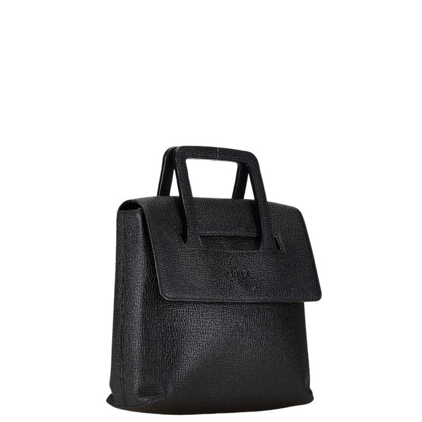 ロエベ ハンドバッグ ブラック レザー レディース LOEWE 【中古】