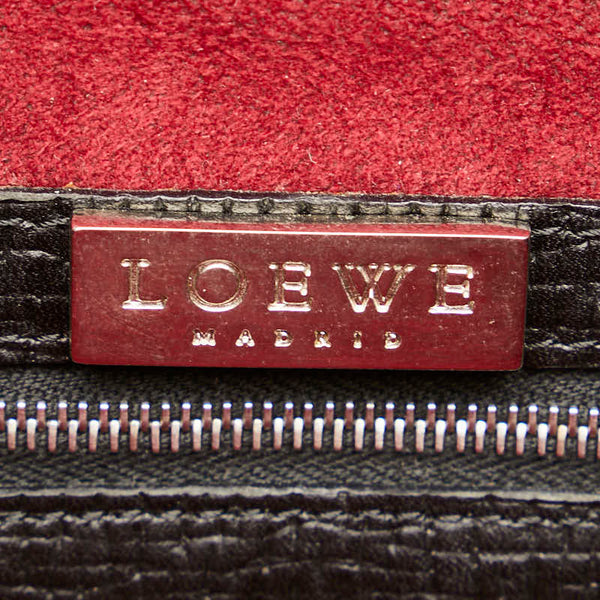 ロエベ ハンドバッグ ブラック レザー レディース LOEWE 【中古】