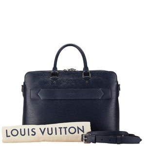 ルイ ヴィトン エピ ブルックス ビジネスバッグ ショルダーバッグ 2WAY M58848 ブルーマリーヌ ネイビー レザー メンズ LOUIS VUITTON 【中古】