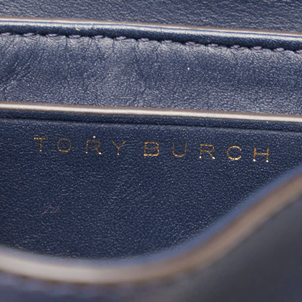 トリーバーチ ハンドバッグ ショルダーバッグ 2WAY ネイビー レザー レディース Tory Burch 【中古】