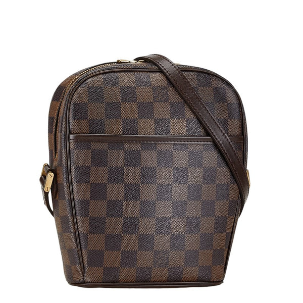 ルイ ヴィトン ダミエ イパネマPM 斜め掛け ショルダーバッグ  N51294 ブラウン PVC レザー レディース LOUIS VUITTON 【中古】